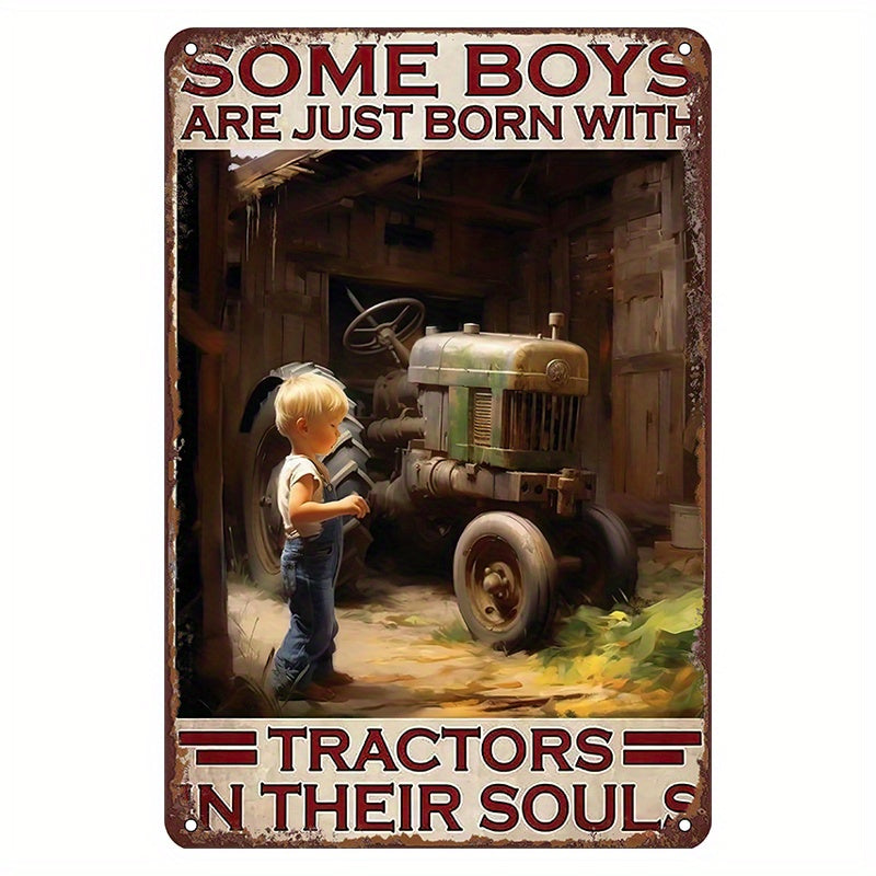 Humorous Farm Tractor Wall Art Poster for Man Cave Garage or Bar