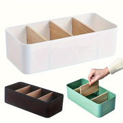 Bamboo and Wood Storage Box for Cosmetics Remote Controls and Living Room Items