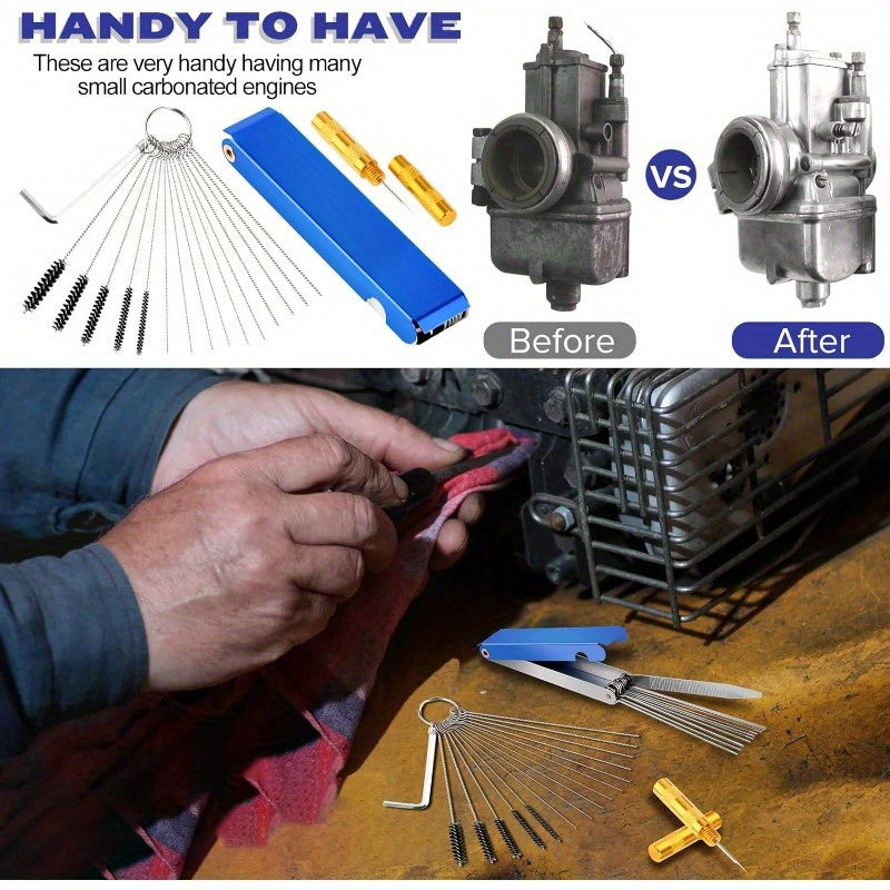 Фонарь усти тозалагичи комплект, оғир ишловчи нейлон, карбюраторни тозалаш комплекти