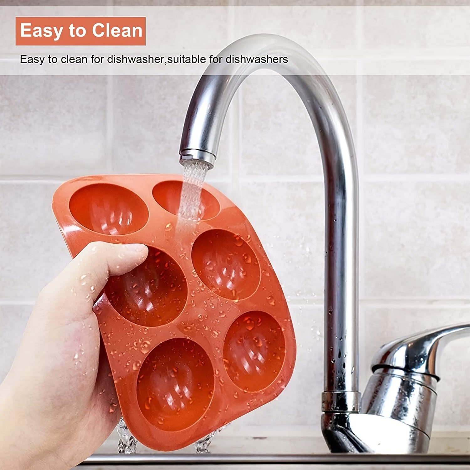 Multi-Functional Silicone Mold for Hot Cocoa Bombs 6 Half Spheres Non-Stick