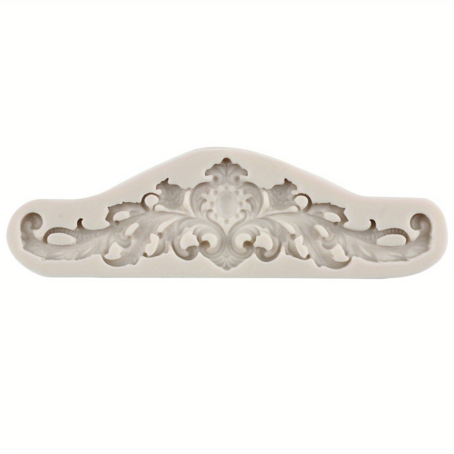 Silicone Mold for Intricate Baroque Scroll Relief Designs for Fondant and Cake Decorating