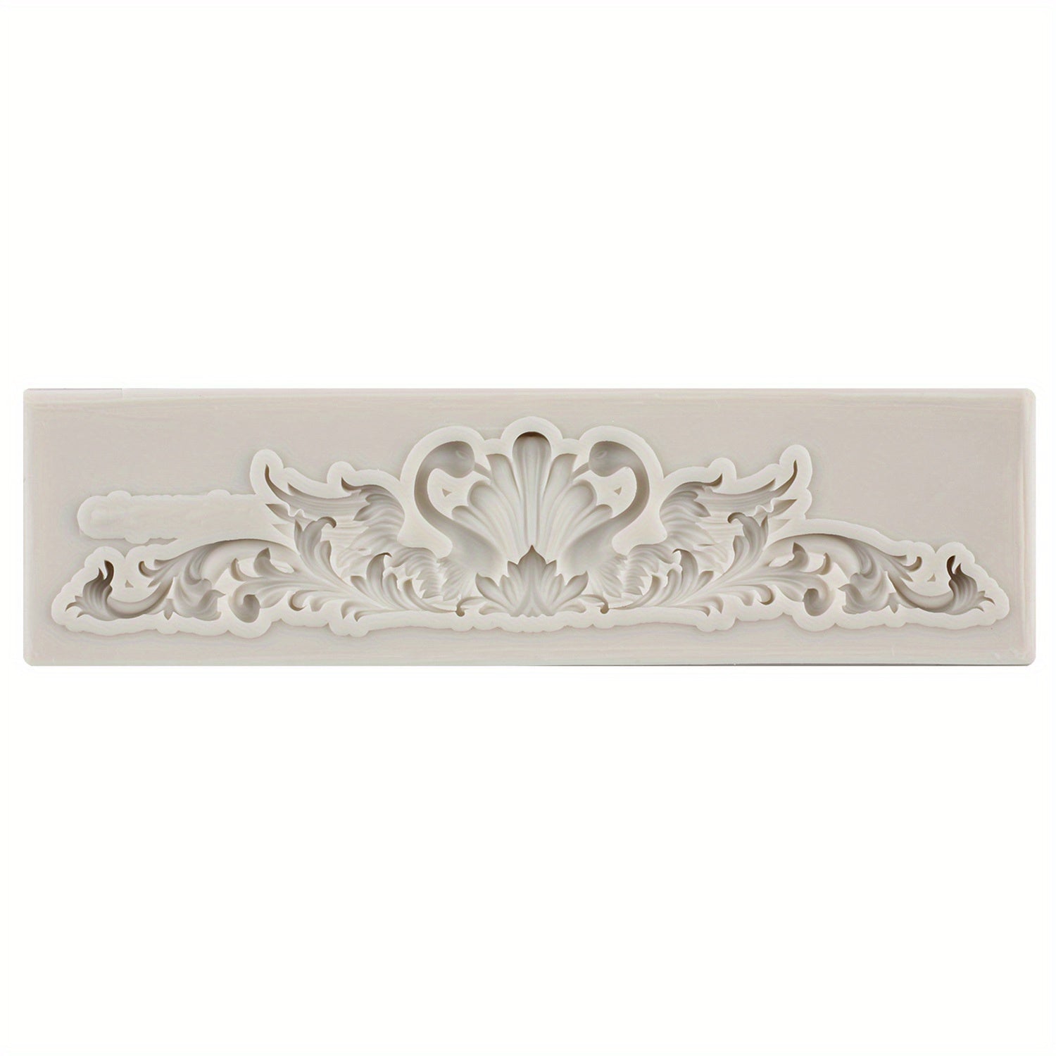 Silicone Mold for Intricate Baroque Scroll Relief Designs for Fondant and Cake Decorating