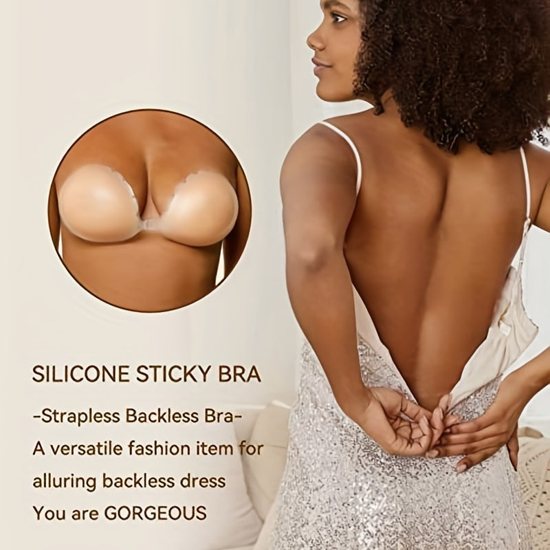 Reusable Silicone Nipple Covers with Front Buckle for Lift and Support