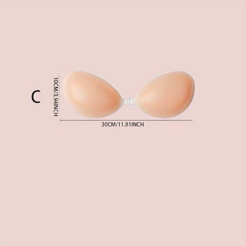 Многоразовые самоклеящиеся накладки на соски для женщин, без бретелек и невидимые, с передней застежкой для подъема.