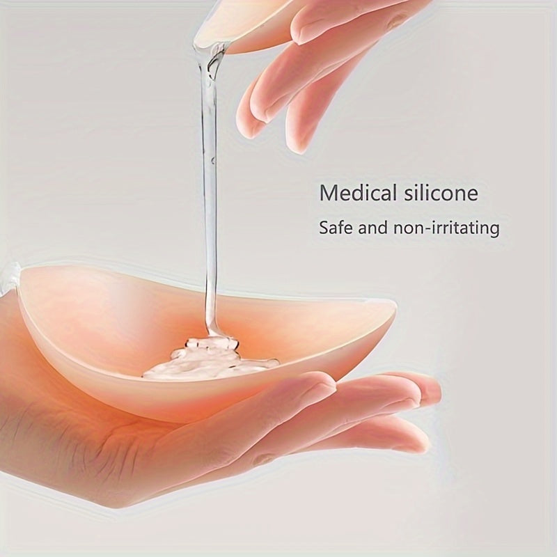 Многоразовые самоклеящиеся накладки на соски для женщин, без бретелек и невидимые, с передней застежкой для подъема.