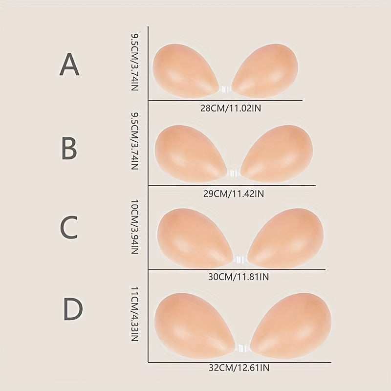 Reusable Silicone Nipple Covers with Front Buckle for Lift and Support