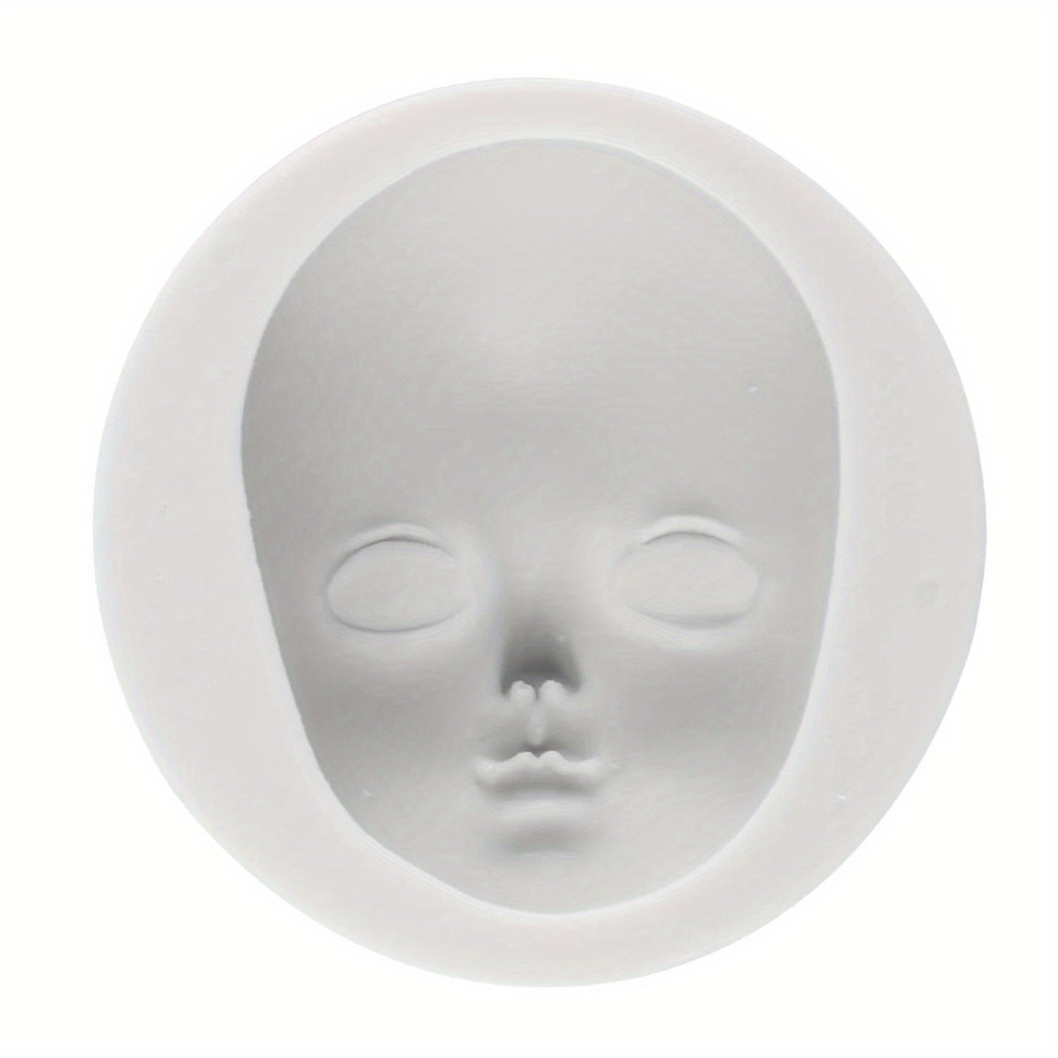 Girl Face Silicone Mold for Cake Decorating Chocolate Gumpaste Candies Resin Crafts