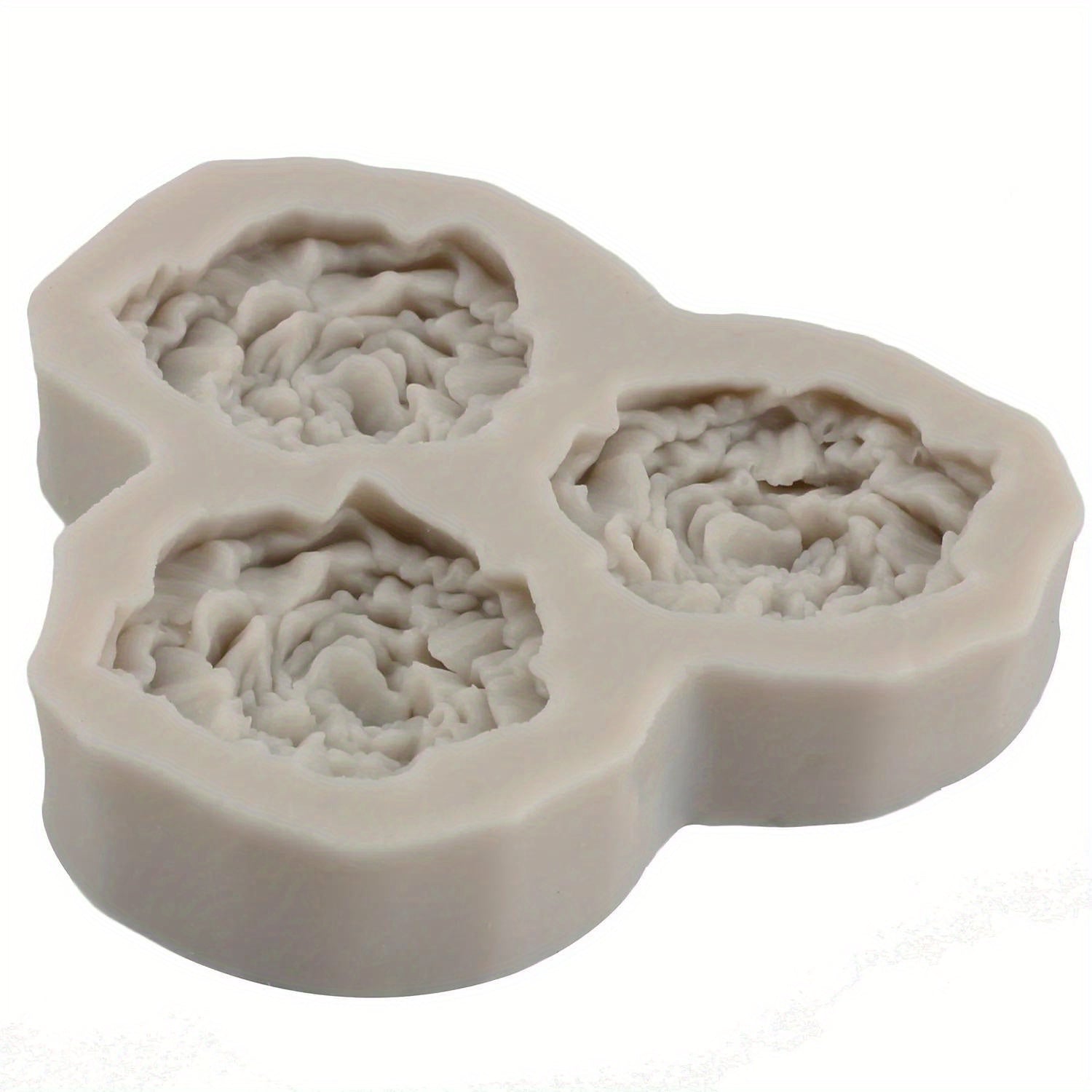 Silicone Peony Flower Mold for Cupcake Toppers Fondant Chocolate Decorations Non-Toxic Cake Decorating Tool