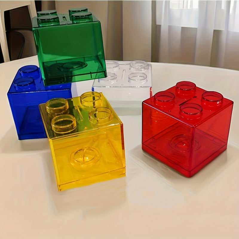 Colorful Transparent Plastic Coin Bank Organizer for Jewelry and Small Items Storage