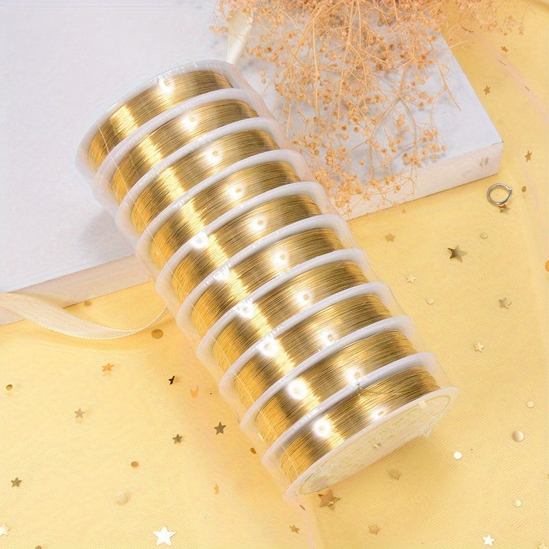 Copper Jewelry Wire 100M Soft for DIY Hair Accessories Bead Stringing and Styling