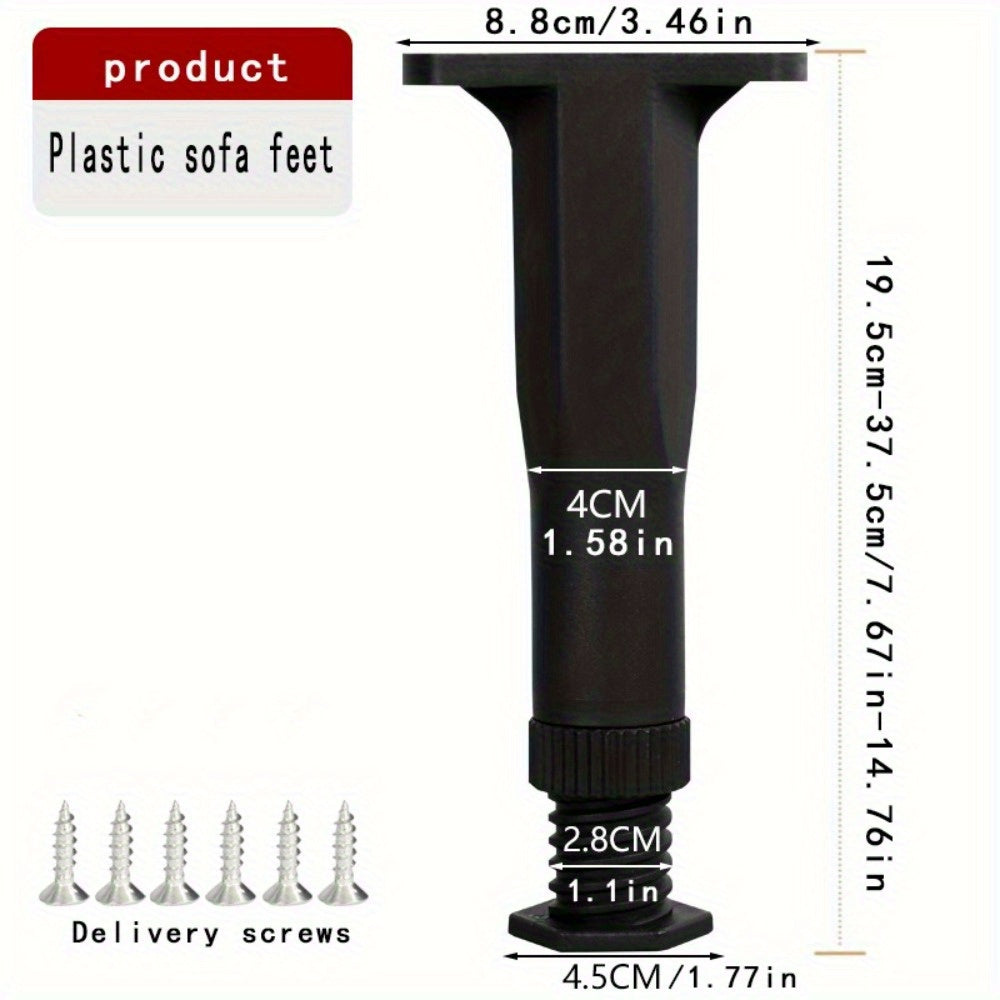 4 ta Moslashuvchan Balansli Yotoq Ramkasi Qo'llab-quvvatlash Oyoqlari - Zamonaviy Plastikdan Yasalgan, Oson O'rnatiladigan Markaziy va Tomon Ramka Mustahkamlash To'plami bilan Birga, Vishni Talab Qilmaydi - Moslashuvchan Yotoq Oyoqlari