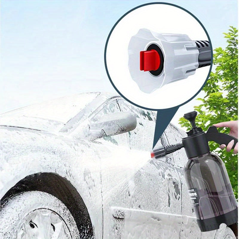 2L Hand Pump Foam Sprayer for Car and Home Cleaning No Electricity or Battery