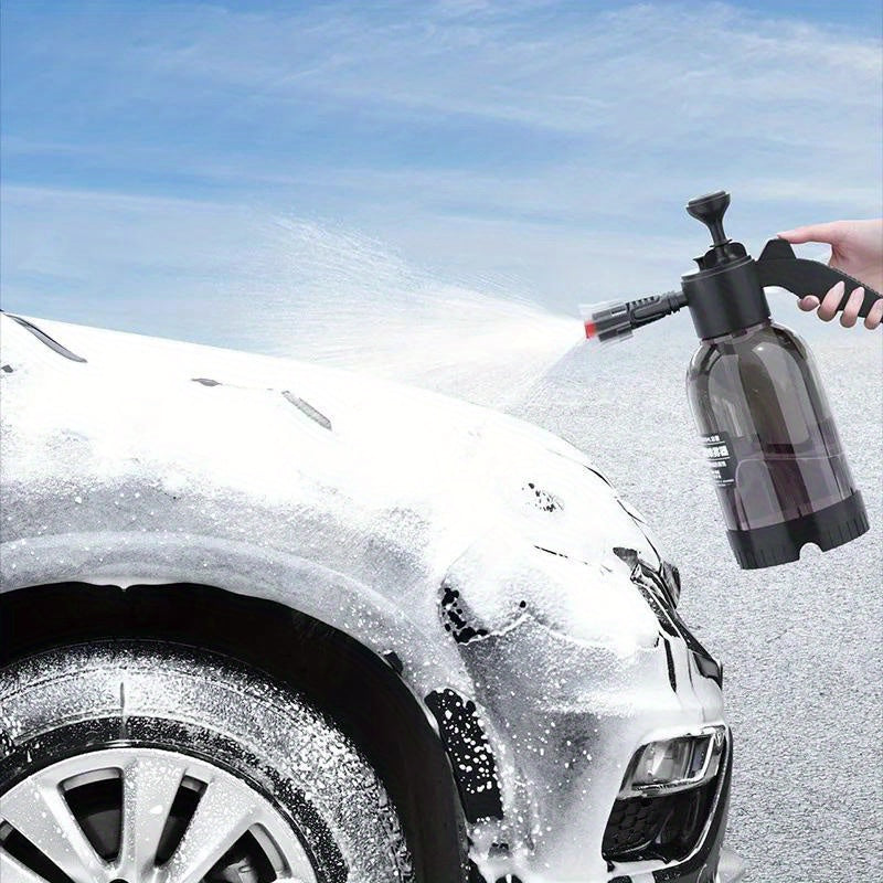 2L Hand Pump Foam Sprayer for Car and Home Cleaning No Electricity or Battery