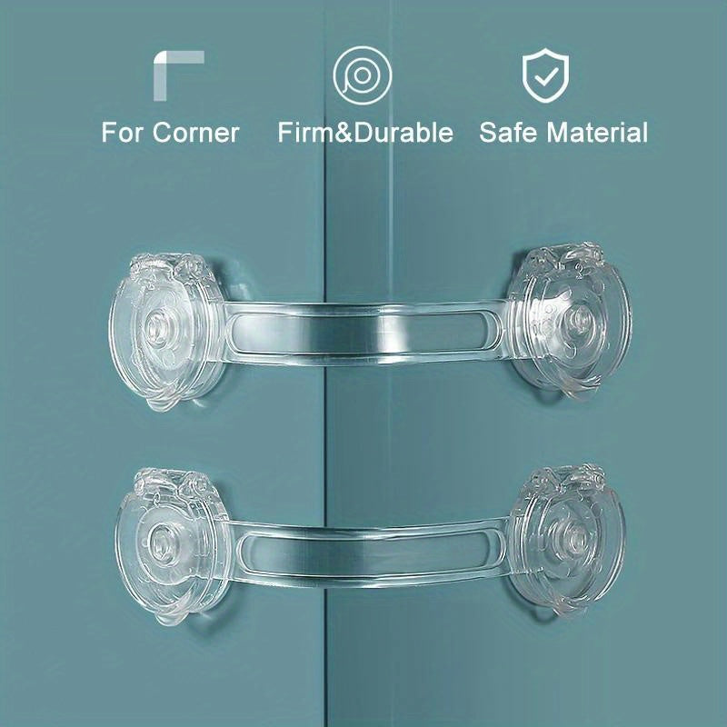 Set of 5 Child Safety Locks for Drawers Cabinets and Refrigerators