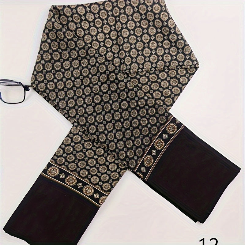 Bufanda de felpa lavada para hombres, estilo británico, para negocios y moda, abrigo de traje