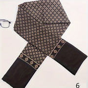 Bufanda de felpa lavada para hombres, estilo británico, para negocios y moda, abrigo de traje