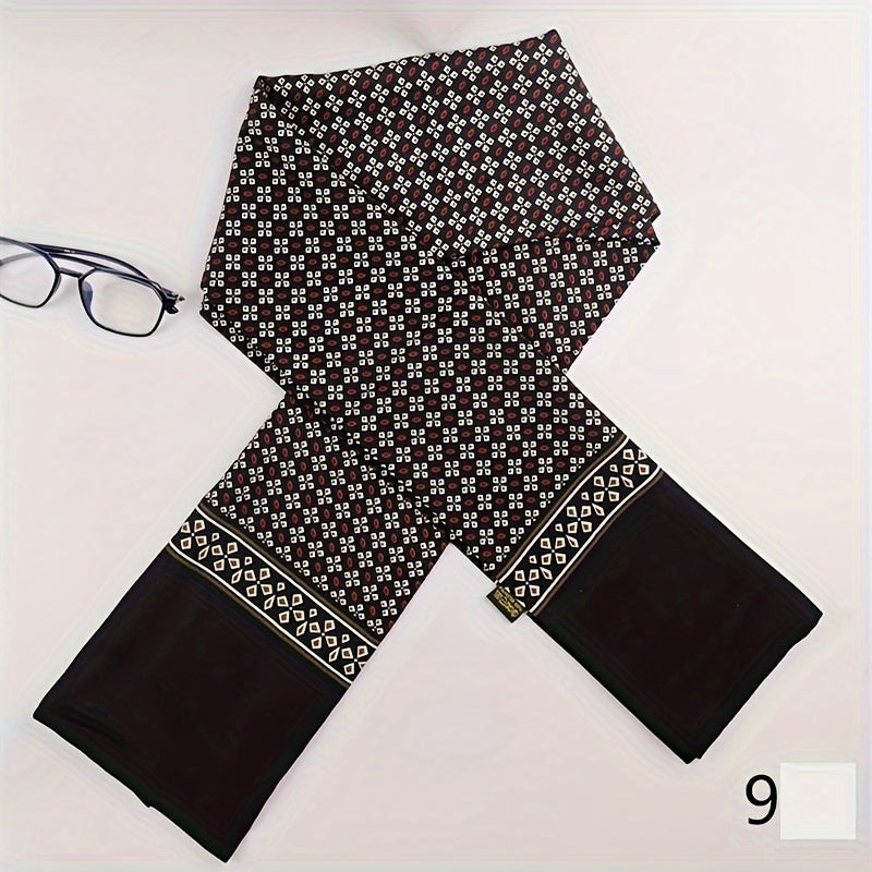 Bufanda de felpa lavada para hombres, estilo británico, para negocios y moda, abrigo de traje