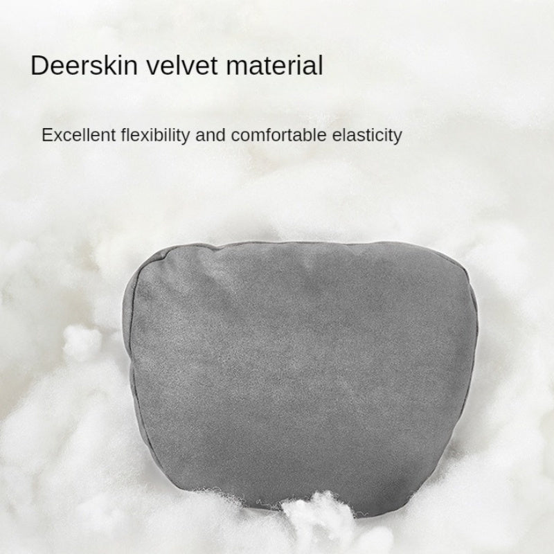 Suede Fleece Car Seat Lumbar Support Set for Comfort and Back Pain Relief