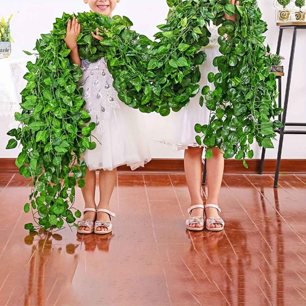 3pcs Artificial Ivy Garland Faux Greenery for Indoor Outdoor Decor Wall Arch Shelf