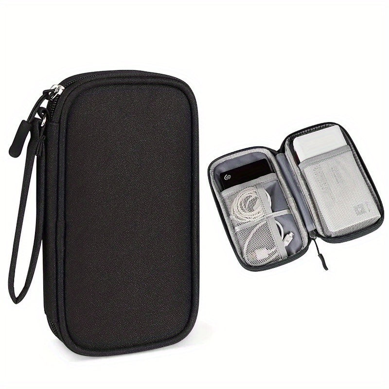 Waterproof Double Layers Storage Bag for Travel Digital Accessories Cables Passports