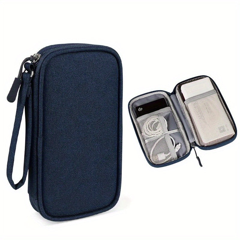Waterproof Double Layers Storage Bag for Travel Digital Accessories Cables Passports
