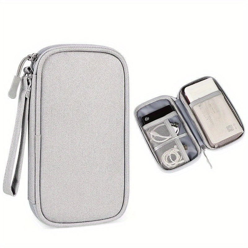 Waterproof Double Layers Storage Bag for Travel Digital Accessories Cables Passports
