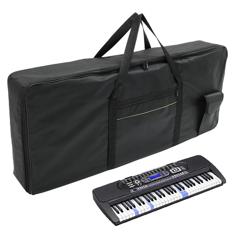 Oxford 600D Waterproof Keyboard Bag for 61-Key Electronic Organs Black
