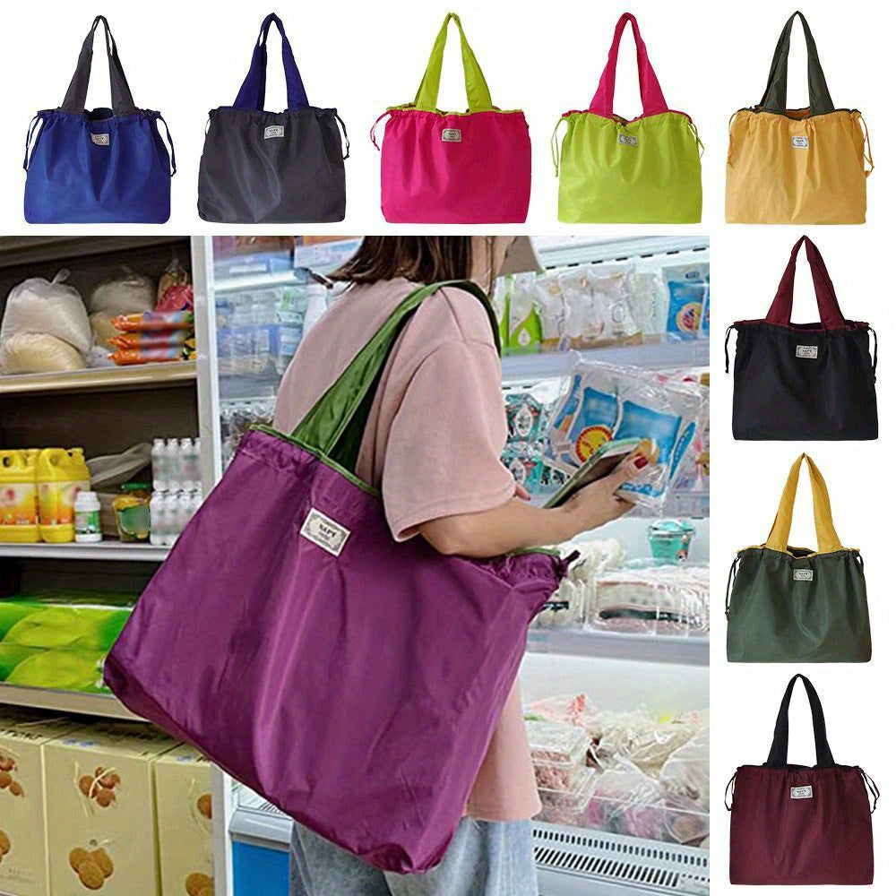 Reusable Grocery Shopping Bags Foldable Spacious Eco-Friendly Reusable Tote Bag for Shopping and Travel