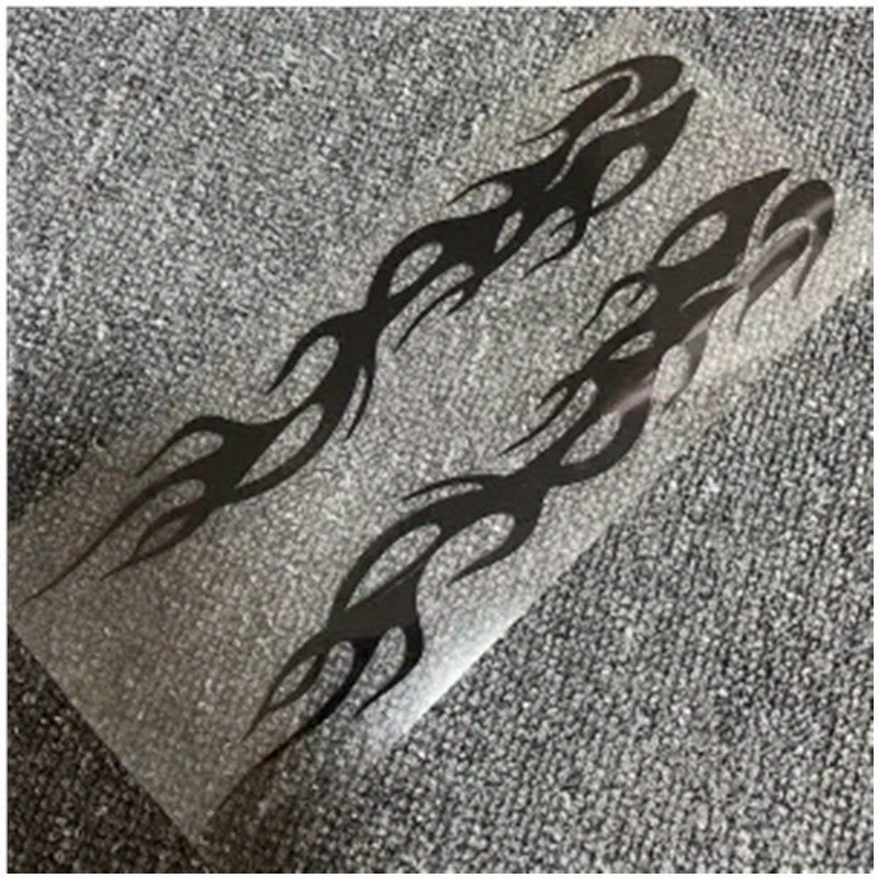 Отражающие цветные наклейки с пламенем для мотоциклетных виниловых наклеек