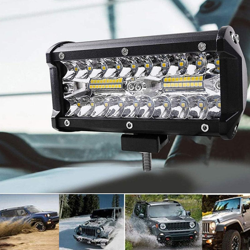 Комбинированная лампа из 40 светодиодов для автомобильных фар для грузовиков и мотоциклов, вспомогательные огни