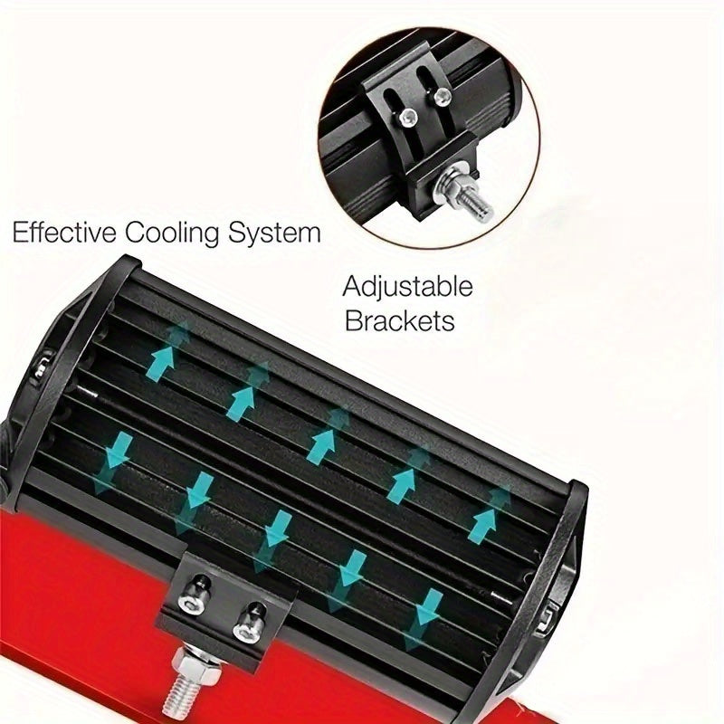 Комбинированная лампа из 40 светодиодов для автомобильных фар для грузовиков и мотоциклов, вспомогательные огни