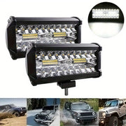 Комбинированная лампа из 40 светодиодов для автомобильных фар для грузовиков и мотоциклов, вспомогательные огни