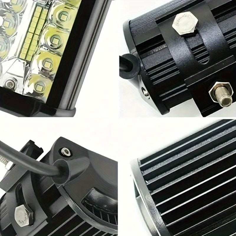 Комбинированная лампа из 40 светодиодов для автомобильных фар для грузовиков и мотоциклов, вспомогательные огни