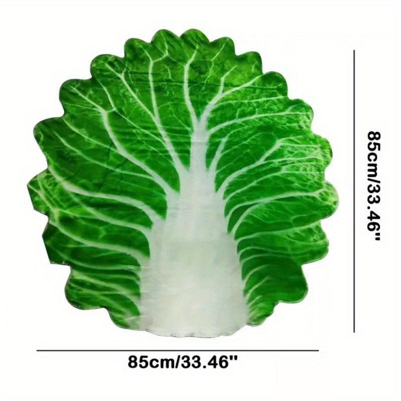 Cozy Flannel Blanket, Burrito Blanket Set with Hat, Quirky Pancake Cabbage Blanket - Perfect Funny and Warm Quilt for Halloween and Christmas Gifting