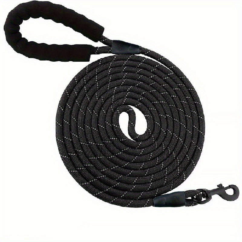 Reflective Nylon Dog Leash for Medium and Large Dogs with Stripes Pattern