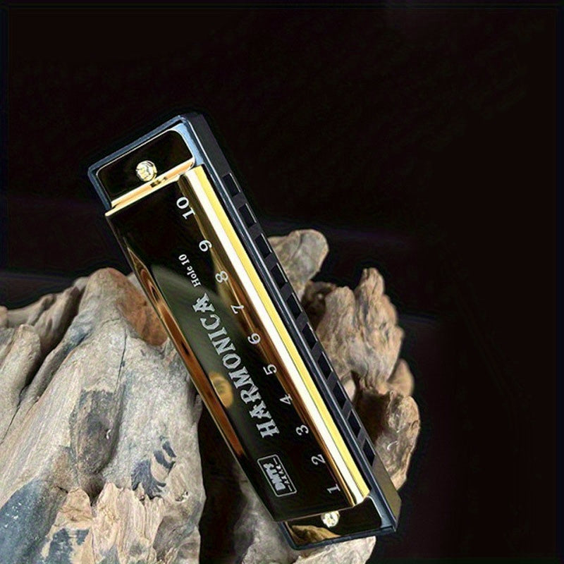 Beginner 10-Hole Blues Harmonica for Professionals