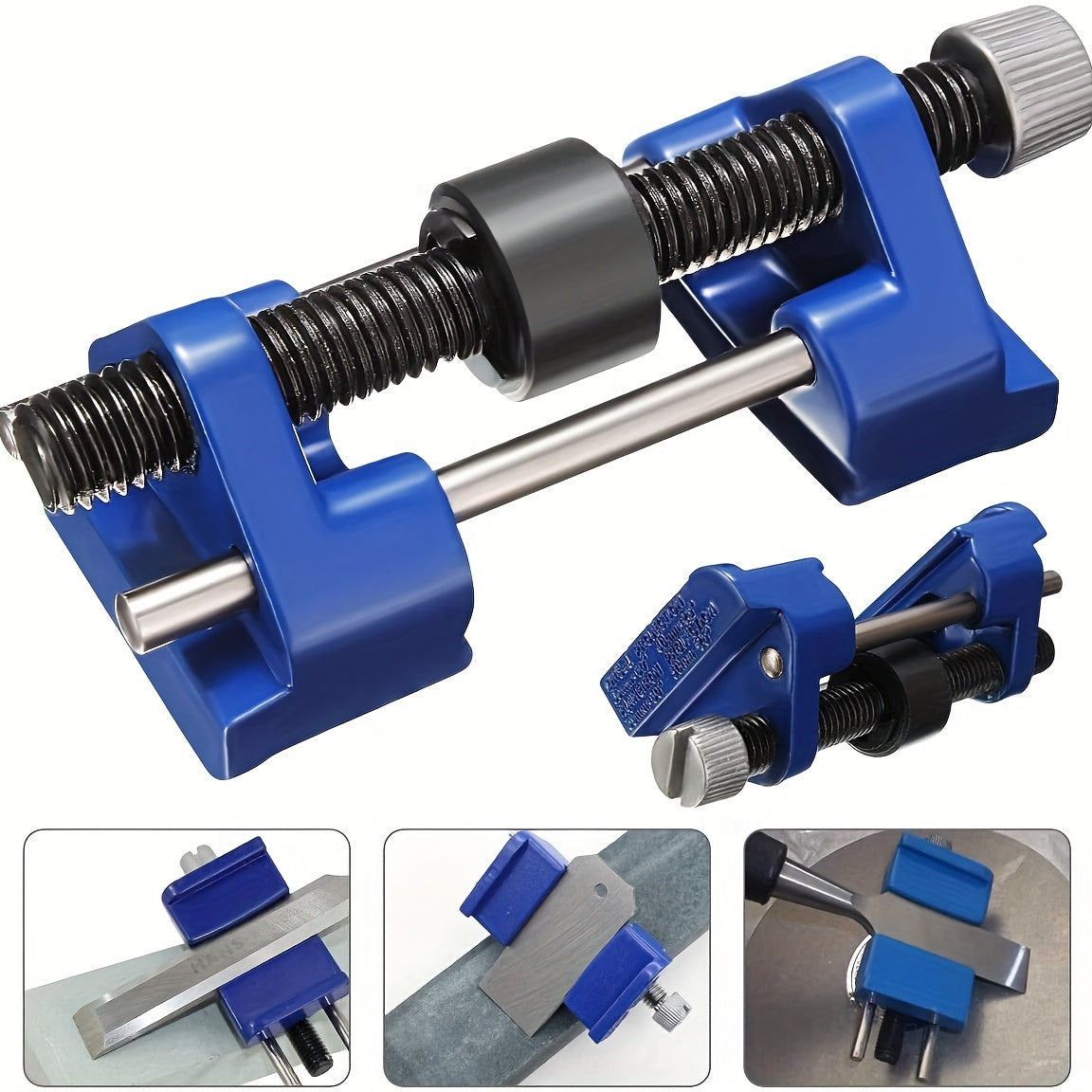 Настольный шаблон для заточки столярных ножей и рубанков, регулируемый угол направляющей