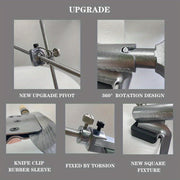 Точилка для ножей с фиксированным углом с алмазным точильным камнем и стальными инструментами