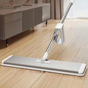 360° Flat Mop with Extendable Aluminum Handle and Replacement Heads for Easy Home Cleaning