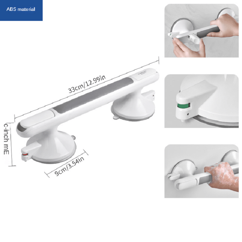 Elderly Support Bathroom Safety Grab Bar Non-Slip Suction Cup Plastic