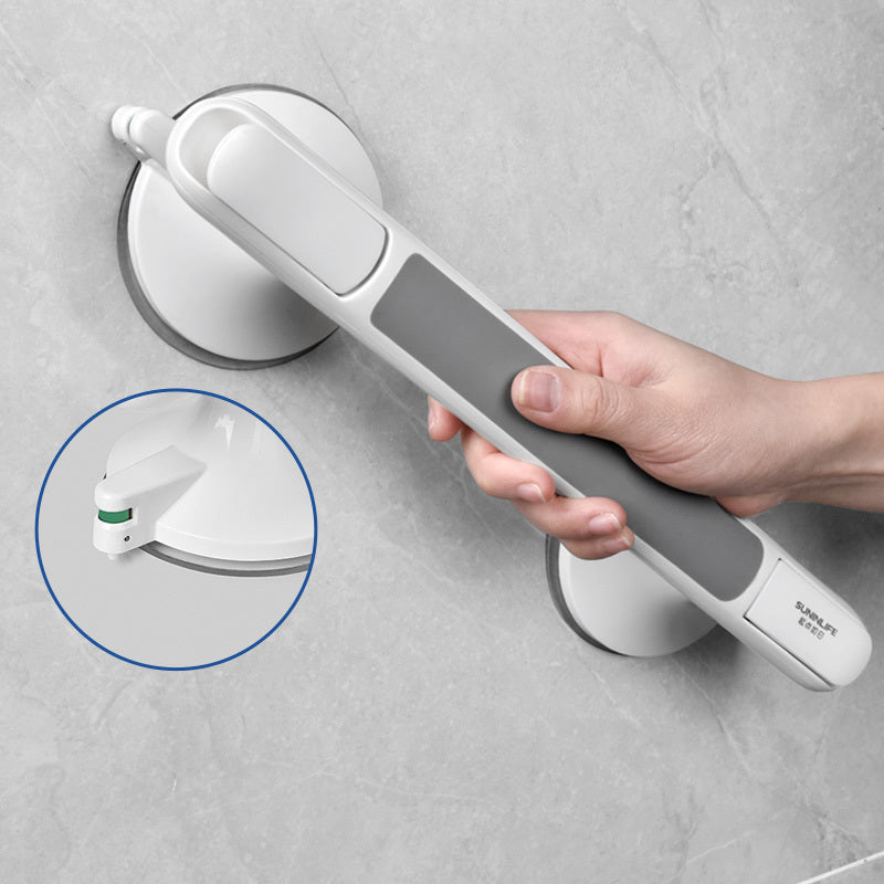 Опорная ручка для ванной комнаты для пожилых людей, нескользящая, с присосками, из пластика