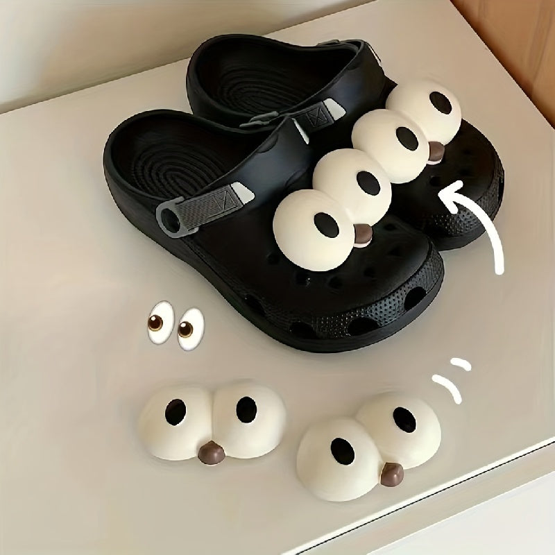 Unisex PVC Shoe Charms 2pcs Set for Clogs Fun DIY Shoe Decorations