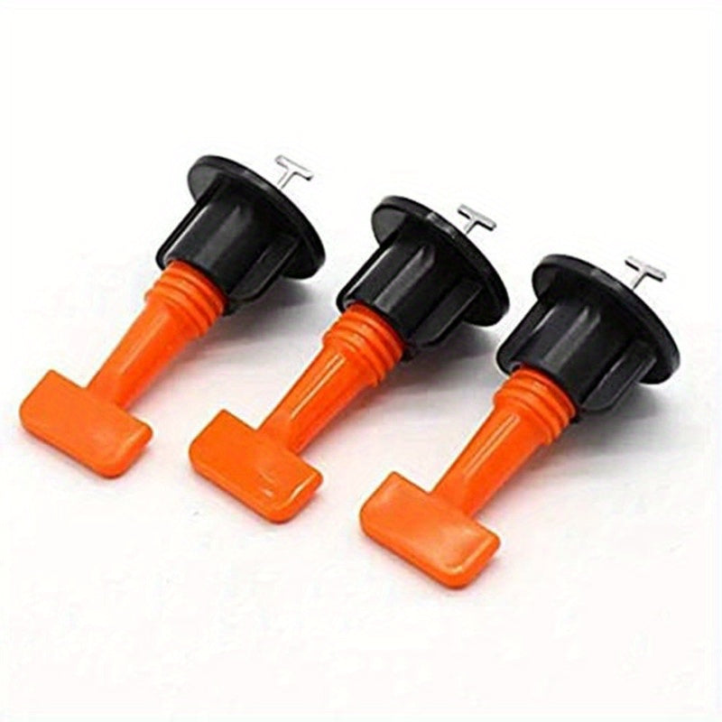 126-Piece Reusable Tile Leveling System with Replaceable Needle Pins for Wall and Floor Tiles