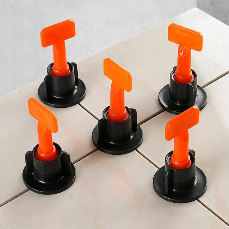 126-Piece Reusable Tile Leveling System with Replaceable Needle Pins for Wall and Floor Tiles