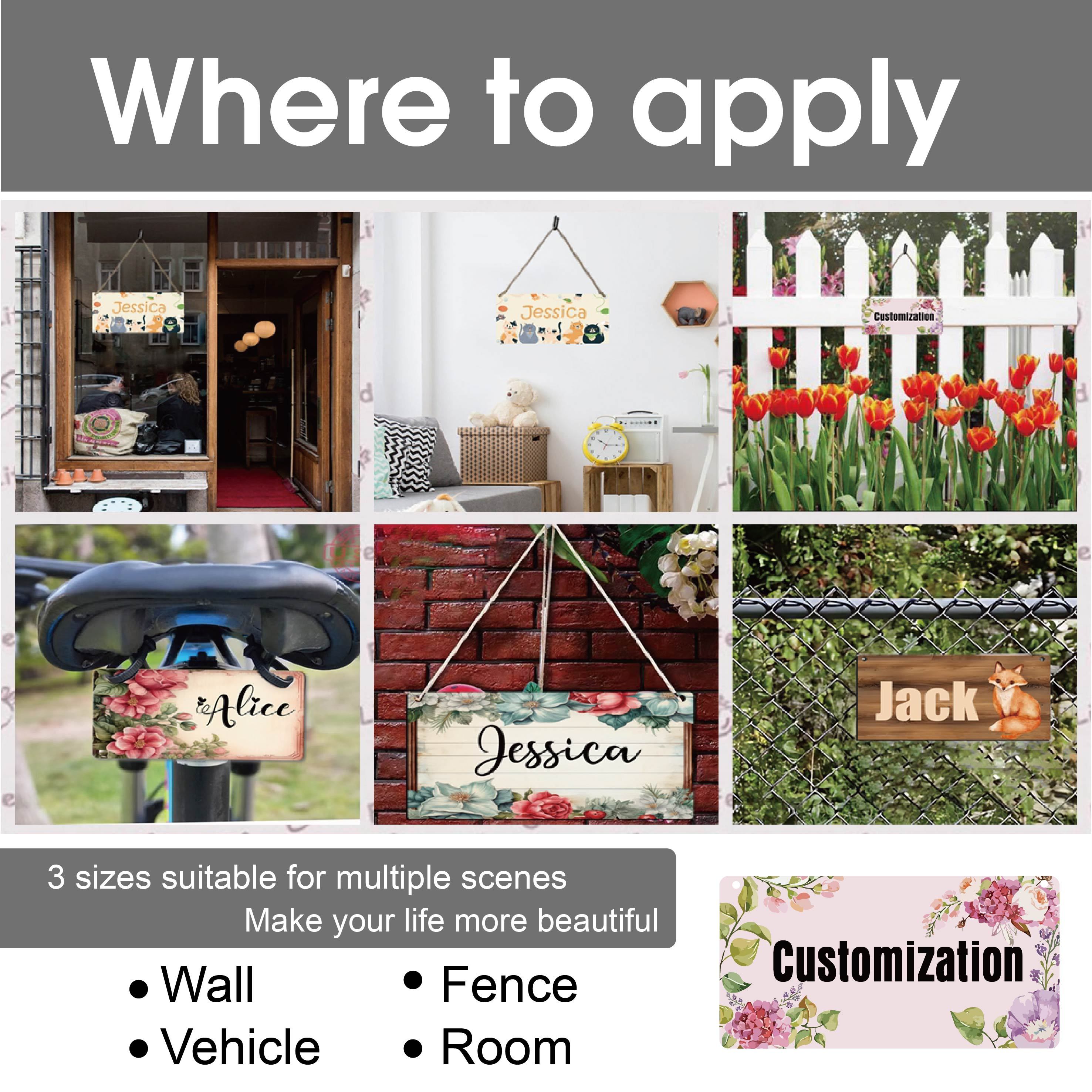 Placa de matrícula de diseño cielo estrellado personalizada para decoración del hogar y del coche