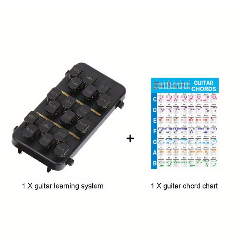 Guitar Chord Trainer for Folk Guitars 96.52-104.14cm with Chord Chart and Learning System