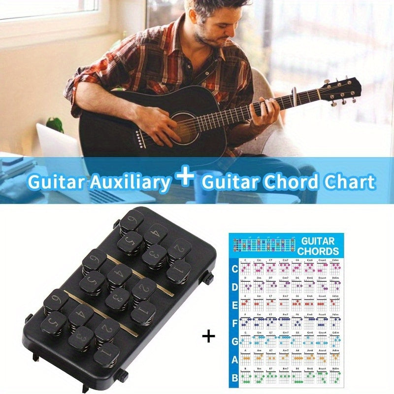 Guitar Chord Trainer for Folk Guitars 96.52-104.14cm with Chord Chart and Learning System