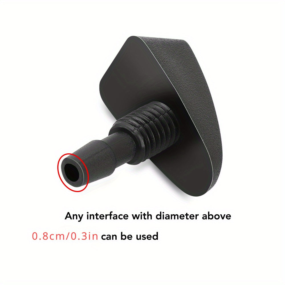 2 Pieces Universal Car Front Windshield Wiper Nozzle Spray Kits