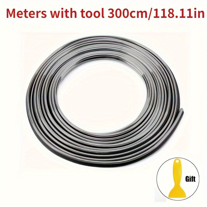 Universal Car Moulding Strip 300cm Flexible Interior Trim Dashboard Door