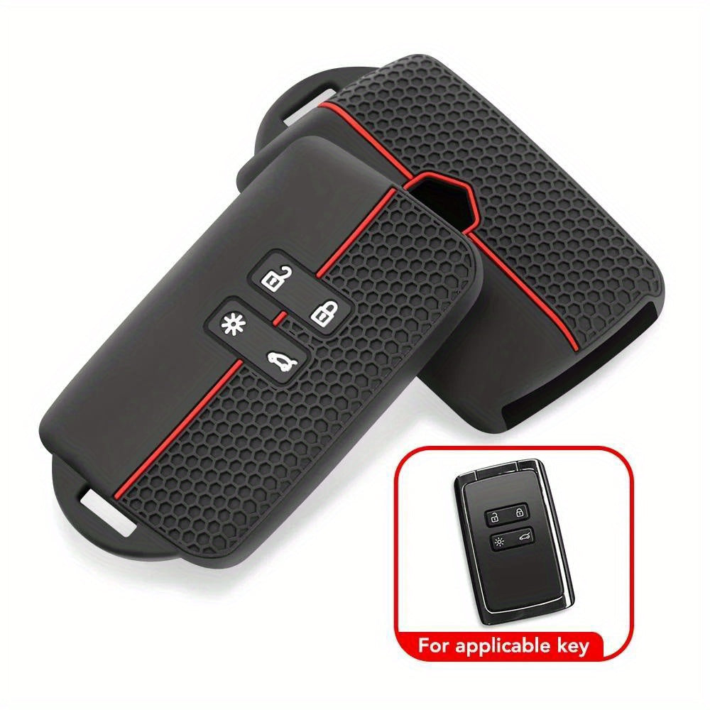 Silicone Car Key Cover For Renault Captur Koleos Kadjar Sandero Duster